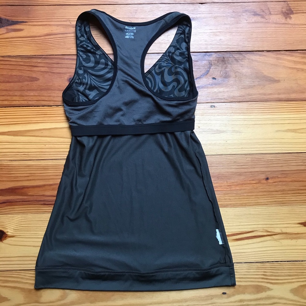 Reebok Brown Floral Tank Top, EUC, M - Picture 15 of 15